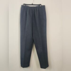 Alfred Dunner Men's Charcoal Dress Pants